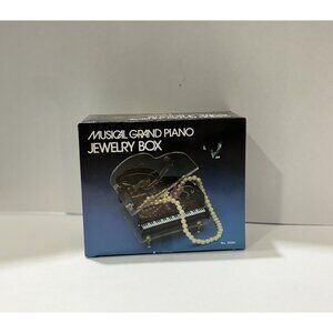 RARE 1982 Original Packaging Musical  Piano Jewelry Box